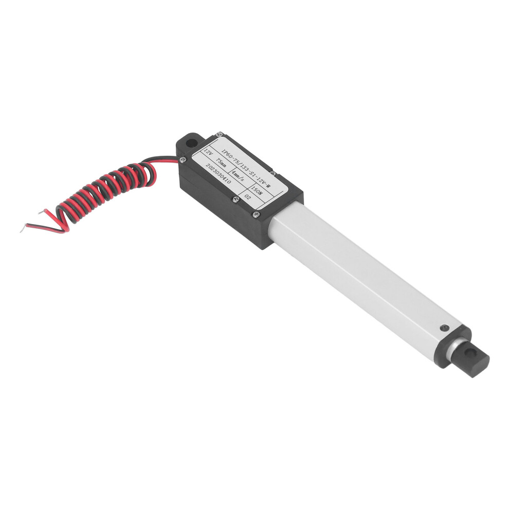 150N Electric Micro Linear Actuator Multi Protection Electric Mini Motion Actuator 75Mm Stroke 12V No Bracket 5081317777767