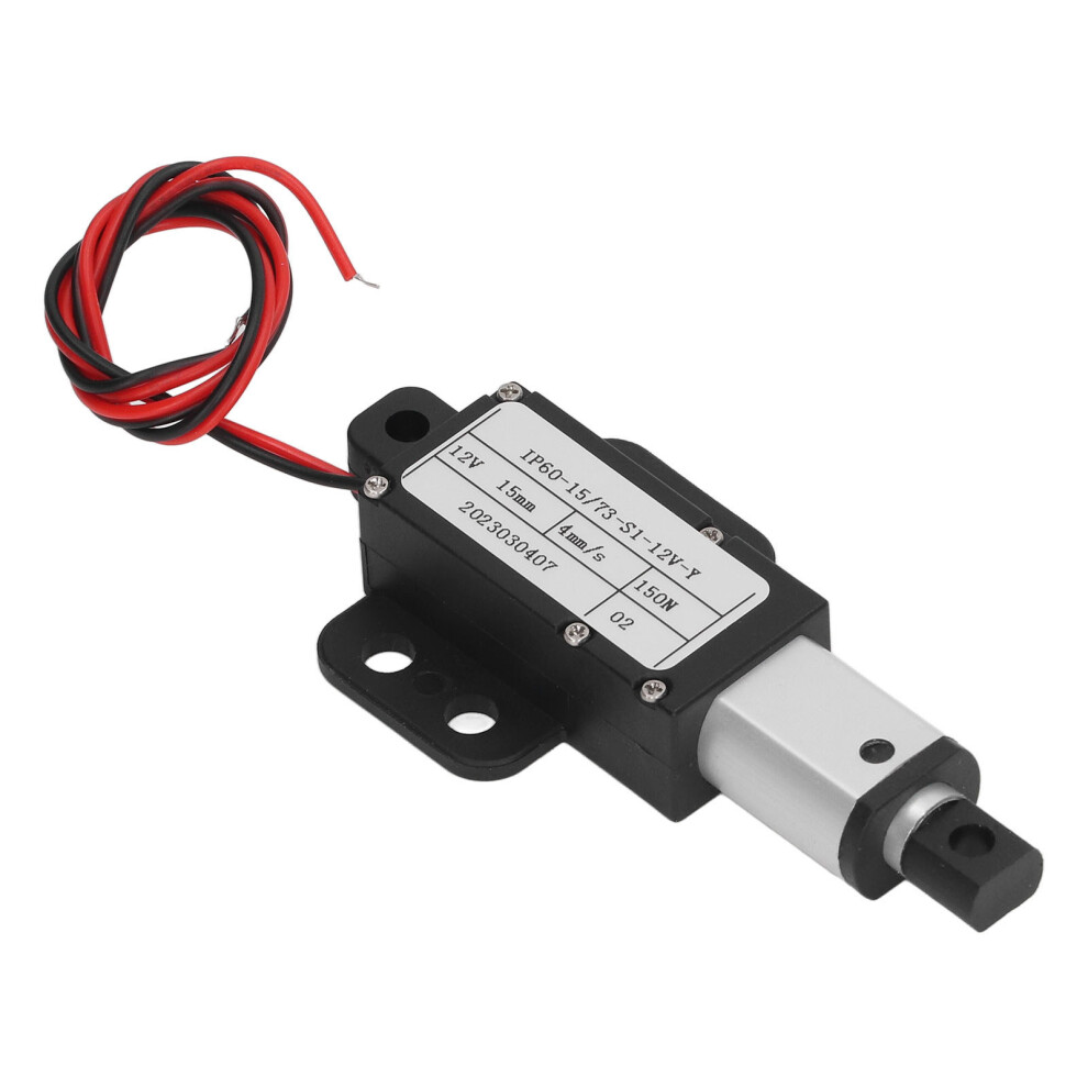 Electric Micro Linear Actuator 150N Aluminum Alloy 15Mm Stroke Mini Motion Actuator For Industry 12V Ip60yr 6951317777786
