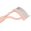 Eyelash Comb Arc Stainless Steel Teeth Eyelash Separator Mascara Applicator Tool with Comb Cover Pink Straight Handle 11