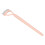 Eyelash Comb Arc Stainless Steel Teeth Eyelash Separator Mascara Applicator Tool with Comb Cover Pink Straight Handle 15