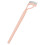Eyelash Comb Arc Stainless Steel Teeth Eyelash Separator Mascara Applicator Tool with Comb Cover Pink Straight Handle 12