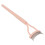 Eyelash Comb Arc Stainless Steel Teeth Eyelash Separator Mascara Applicator Tool with Comb Cover Pink Straight Handle 13