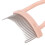 Eyelash Comb Arc Stainless Steel Teeth Eyelash Separator Mascara Applicator Tool with Comb Cover Pink Straight Handle 9