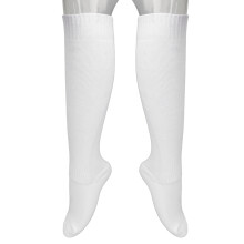 Fechtsocken aus dicker Baumwolle Unisex Schutzsocken für Säbel & Épée Weiß L