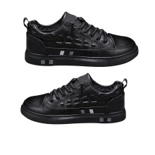 Herren Casual Schnürschuhe Schwarz 41 Atmungsaktiver Rutschfester Schuh