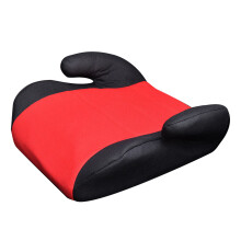Backless Booster Car Seat Portable Prevent Skid Travel Booster Safety Seat for 3 To 12 Years Old Kids Red