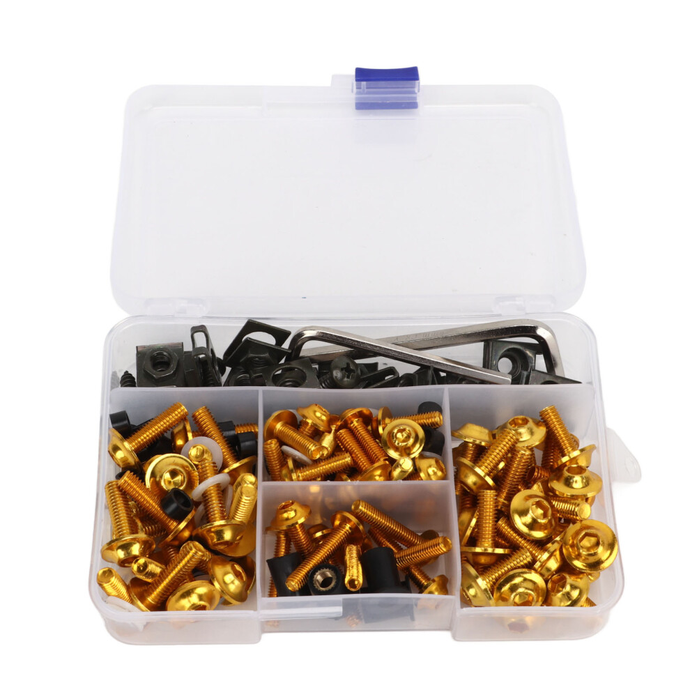 177PCS Motorcycle Fairing Bolt Kit Aluminum Stable Performance Replacement for NINJA 250 300