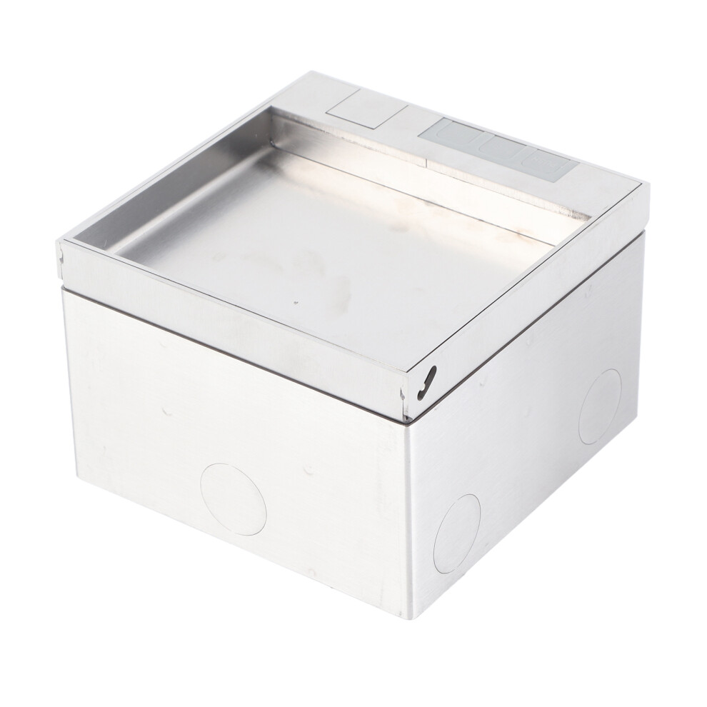 Embedded Socket Box Stainless Steel Dual Outlets Universal Desktop Floor Power Socket Ac250v 4000W 4921317783546