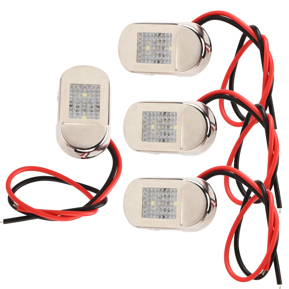 4Pcs Led Side Marker 12V Ip68 Waterproof Universal Night Fishing For Rv Yacht Truck Camper Light 6901317784499