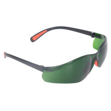 Universale rutschfeste Schweißerbrille mit hellgrüner IR3.0-Linsenaufsicht