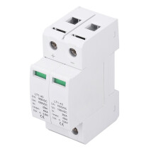 Surge Protective Device 2P Flame Retardant Modular Photovoltaic Surge Protector for Residence Office Building DC1000V