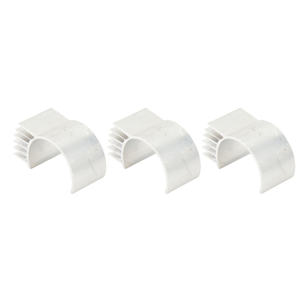 3Pcs Electric Motor Heat Sink Aluminum Alloy 260 370 Rc Motor Cooling Heatsink For Rc Upgrade Silver 4601317791351