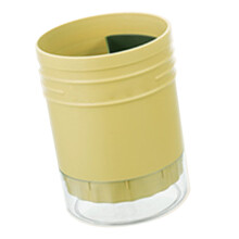 Runder gelber Plastik-Chopstik-Abtropfer-Organizer – Multifunktionaler Küchenhalter