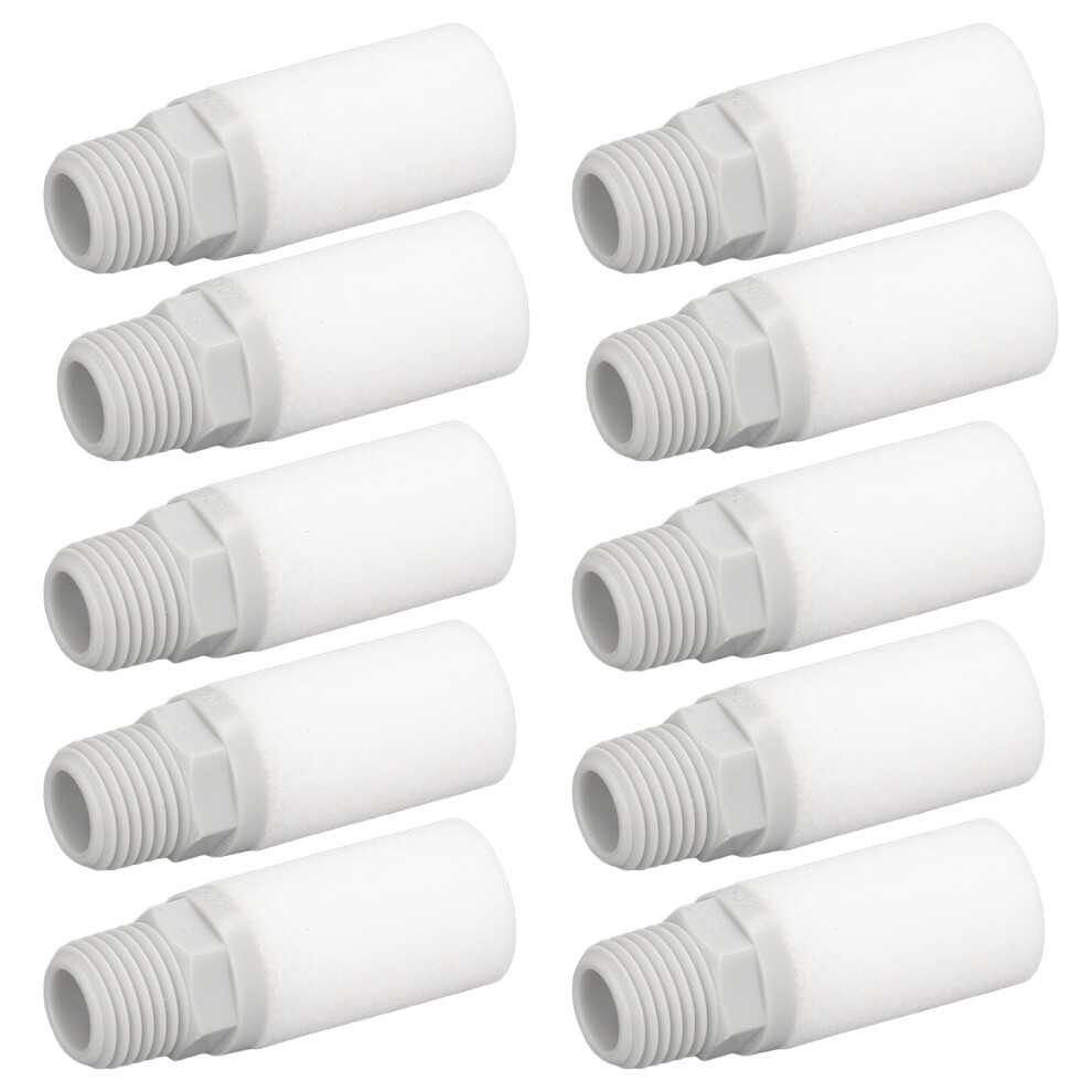 10Pcs Pneumatic Muffler G1/4In Exhaust Pipe Connection Noise Filter Pp Silencer For Cylinder 5061317795589