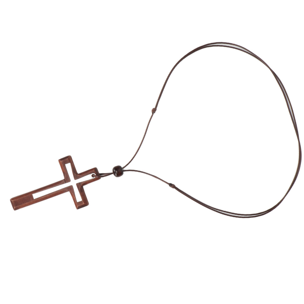 Crucifix Pendant Simple Style Decorative Necklace Rearview Mirror Decor For Men Women 5021317797310