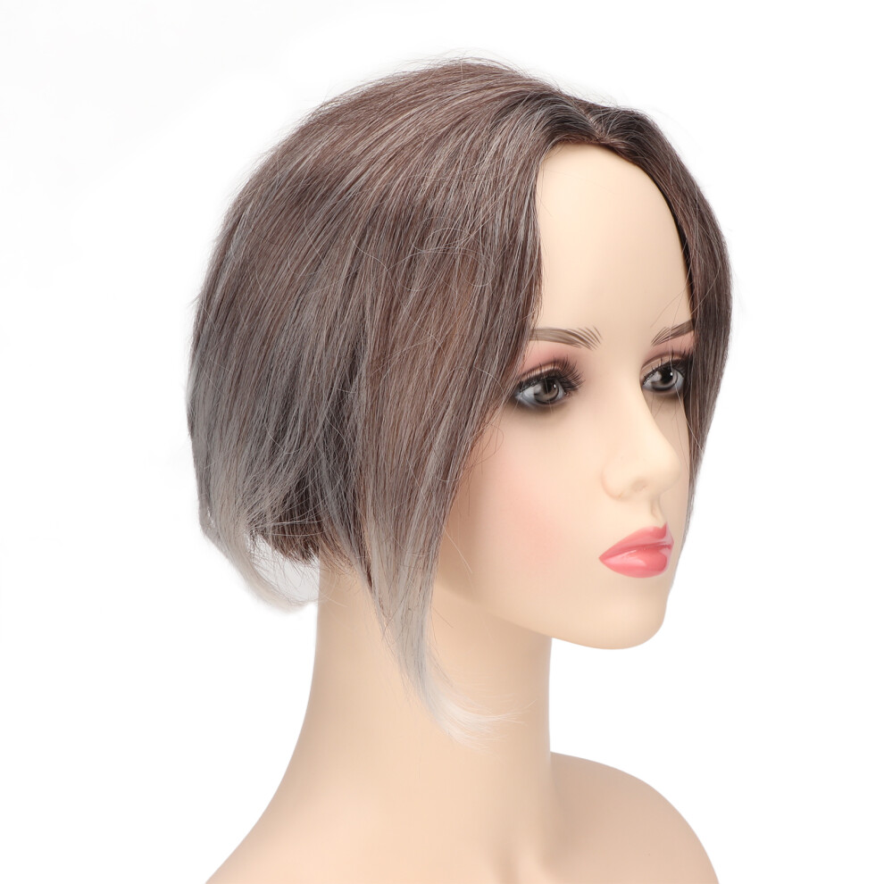 Men Short Wig Adjustable Fashionable Elegant Vintage Synthetic Male Wig for Middle Aged Elderly Women