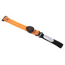 Wasserfeste wiederaufladbare LED-Armbinde zum Laufen & für Sicherheit im Freien – Orange