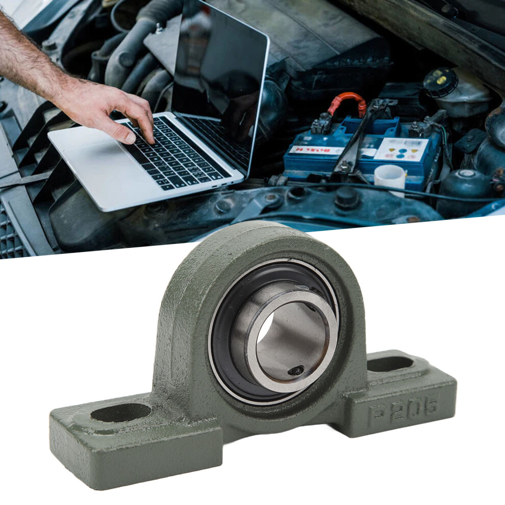 Cast Iron Pillow Block Mounted Bearing Heavy Duty Efficient Operation 1in Inch Inside Diameter-image-OPC-PHS6PQT-NEW