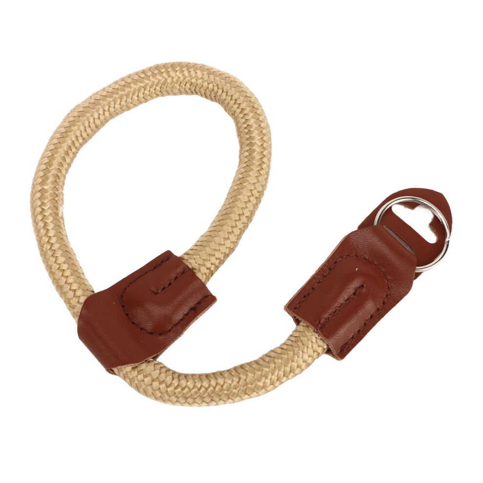 Camera Wrist Strap Round Rope Quick Release Camera Hand Strap For Dslr Slr Mirrorless Khaki 9331317805332