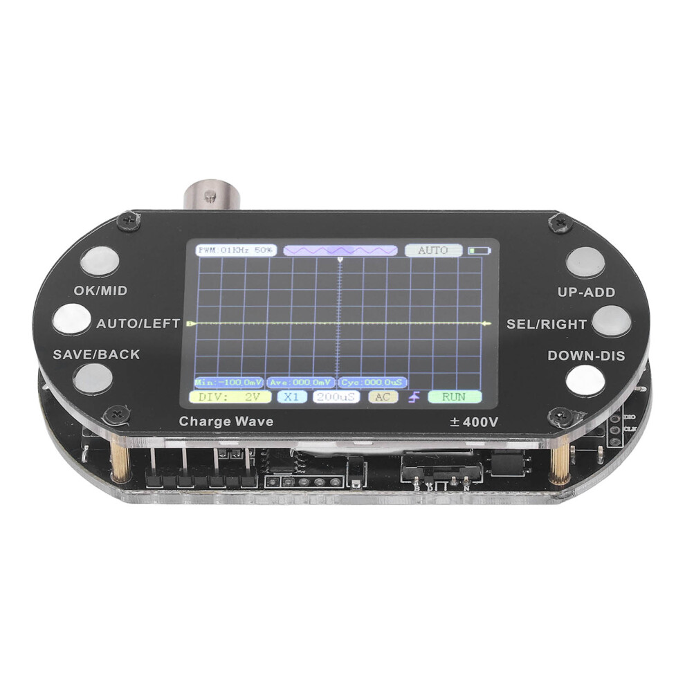 Digital Oscilloscope 2.5Mhz Sampling 2.4In Tft Display 320X240 Resolution Signal Waveform Transistor 6931317805467