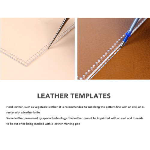 Shoulder Bag Acrylic Template Pattern High Strength Transparent Leather Bag Pattern Kit for DIY Handcraft 2
