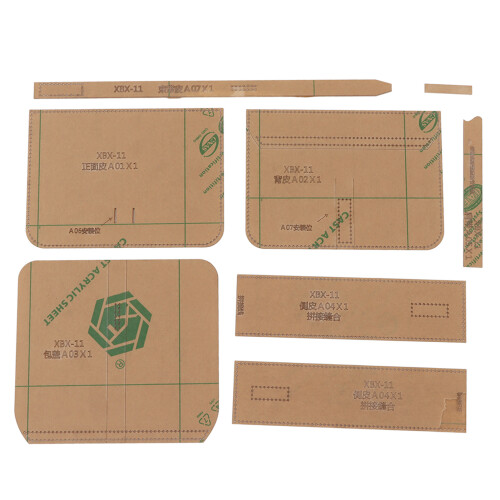 Shoulder Bag Acrylic Template Pattern High Strength Transparent Leather Bag Pattern Kit for DIY Handcraft 1