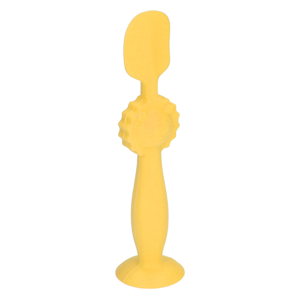 Baby Butt Applicator Soft Silicone Skin Friendly Suction Base Diaper Spatula Cream/Yellow