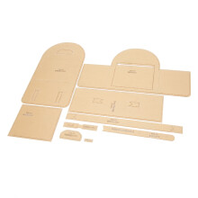 9Pcs Backpack Acrylic Template Transparent Lightweight Acrylic Template for DIY Handicrafts