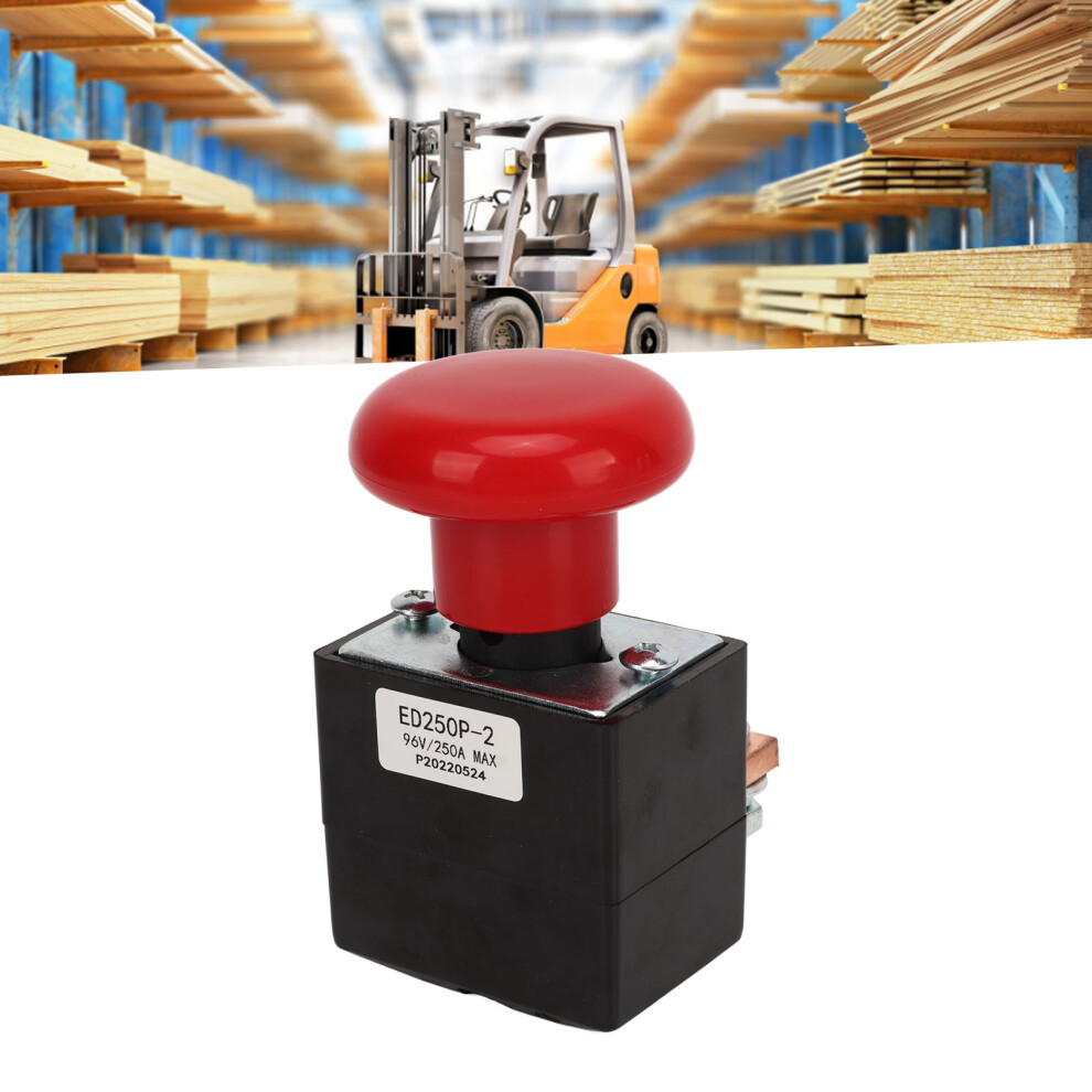 Emergency Stop Switch Metal Alloy Stop Button Replacement For Most Forklifts 96V 250A 4941317815733