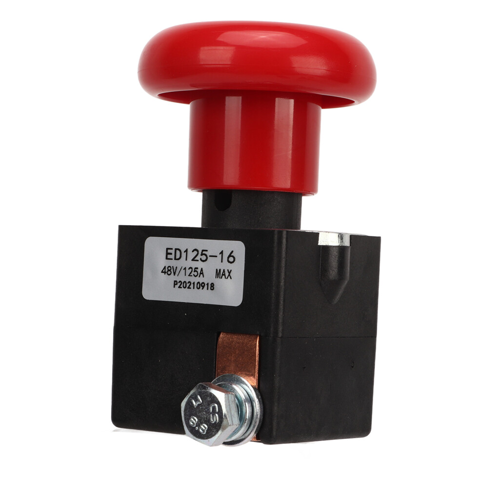 Emergency Stop Switch 48V 125A Metal Alloy Ed125â16 Stop Button Fit For Most Forklifts 3721317815725