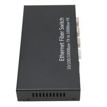 SFP Ethernet Fiber Switch Up To 120km 4 Optical Port 2 Electrical Port 10 100 1000M Ethernet Fiber Transceiver 100‑240V EU Plug