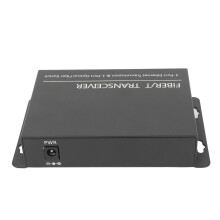 SFP Fiber Media Converter 1 Optical Port 4 Electrical Port Up To 120km RJ45 Port Ethernet Fiber Switch 100‑240V UK Plug