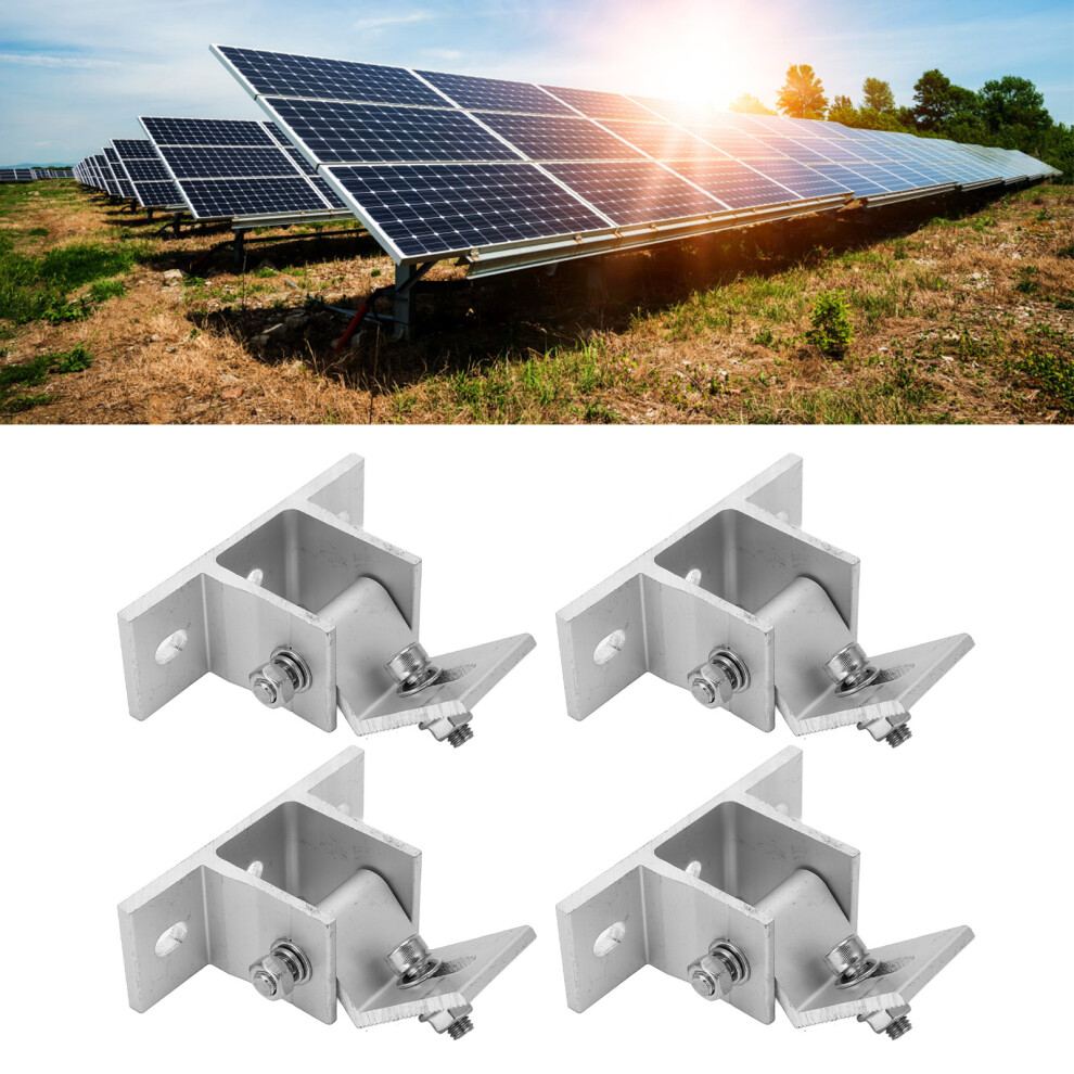4 Set Solar Panel Mounting Bracket Foot Aluminum Alloy Anti Corrosion Rustproof Solar Pv Front Support For Roof 8791317819684
