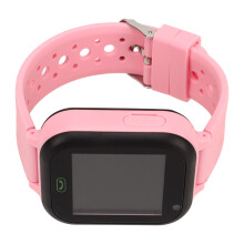 Children Intelligent Voice Watch IP67 Waterproof Tracker Touch Screen Kids Smart Alarm Watch Pink