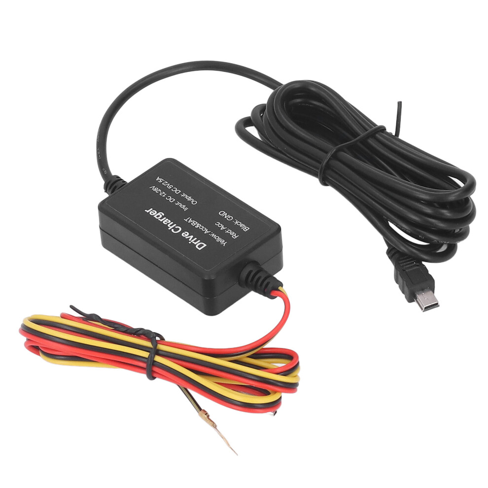 Dash Cam Hardwire Kit Rubber Metal For Mirror Cam Gps Navigator Radar Detector 12Â30V 10W Mini 4071317820878
