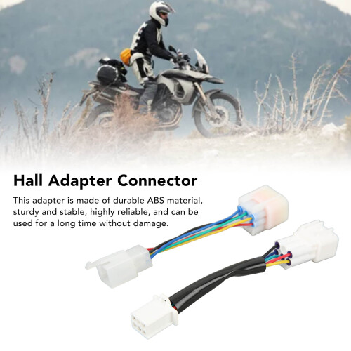 2PCS Electric Motorcycle Hall Adapter IP67 Waterproof Sensitive High Efficiency Controller Adapter 2