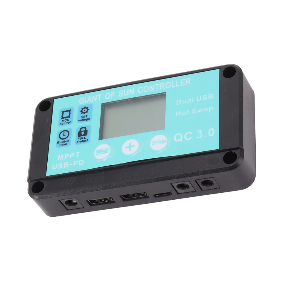 Solar Charge Controller Dual Usb Output Fast Charging Solar Panel Regulator 12V/24V For Household Industry 30A 4321317822601