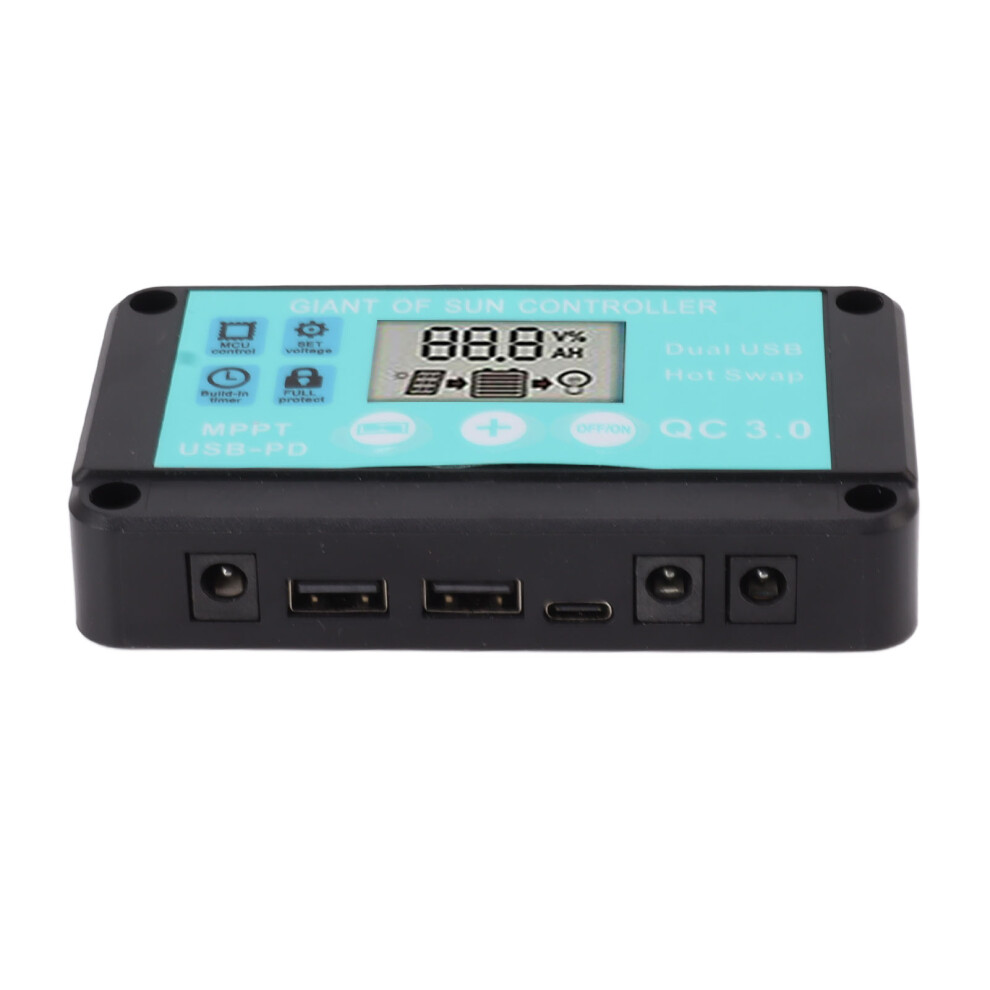 Solar Charge Controller Dual Usb Output Fast Charging Solar Panel Regulator 12V/24V For Household Industry 10A 7681317822610