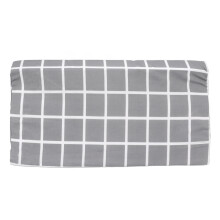 Bed Wedge Pillow Support Removable Washable Triangle Pillow for Obese Spine Surgery Patients Gray Blue Plaid 19.7x9.8x5.9in