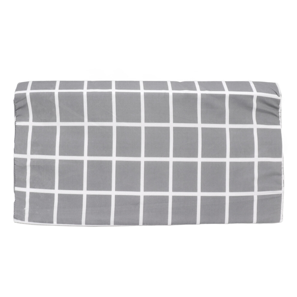 Bed Wedge Pillow Support Removable Washable Triangle Pillow for Obese Spine Surgery Patients Gray Blue Plaid 19.7x9.8x5.9in