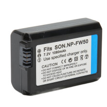 1080mAh NP FW50 Lithium-Ionen-Akku für Sony A6000, A6400, A7M2, A6300, A6100, ZV-E10