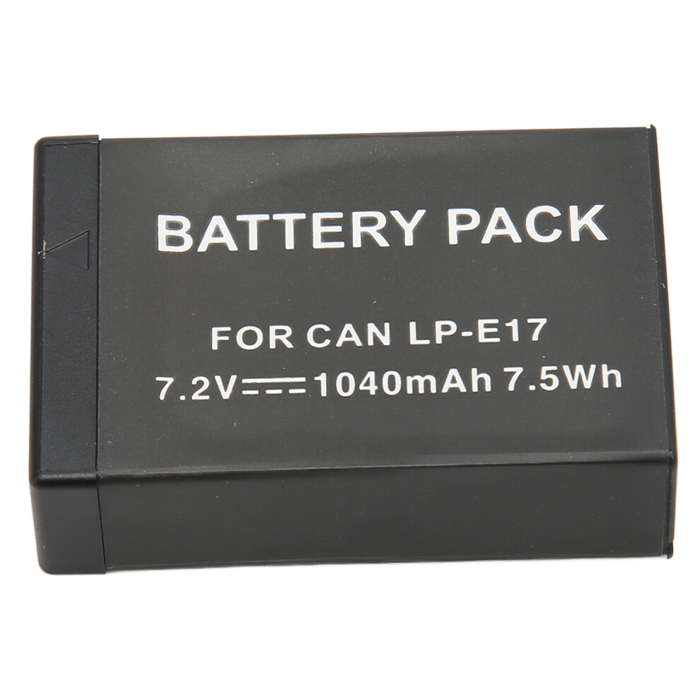 LP E17 Battery Intelligent High Capacity 1040mAh Replacement for 200D II R10 RP 750D M6mark2 800D 850D 77D 760D M3 M5