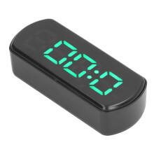 Digital Alarm Clocks Snooze Temperature 12 24Hr Small Electronic Desk Clock with LED Display for Kitchen Office Bedroom Green