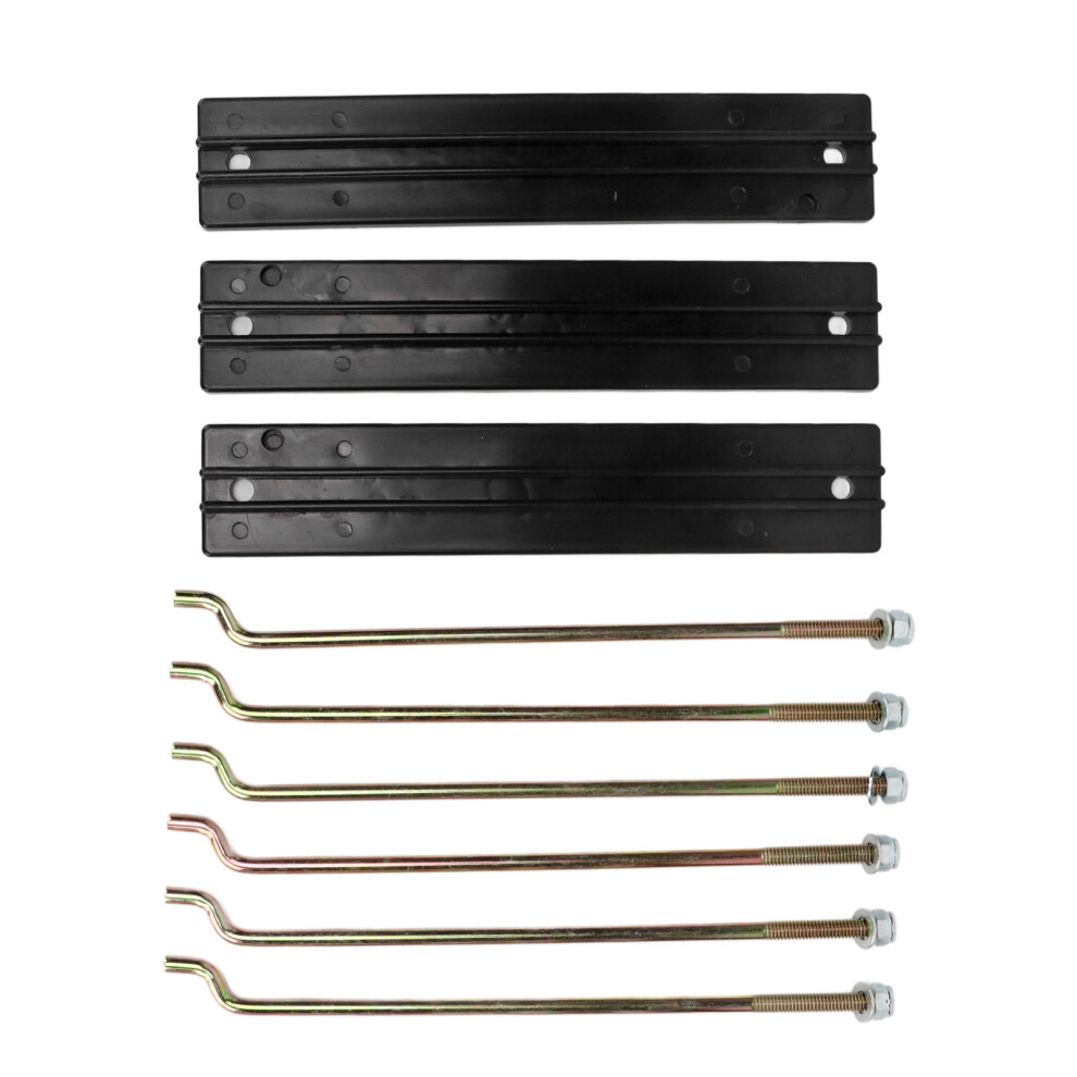 Battery Hold Down Plate Kit with Rod Washer Nut 101090801 Replacement for Club Car DS Electric Golf Carts