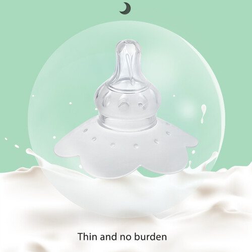 2pcs Nipple Shield Silicone Nursing Breastfeeding Nipple Shield Protector for Flat Inverted Nipples 2