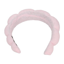 Pinkes Spa-Stirnband mit Schwamm- und Frottee-Handtuchmaterial für Gesicht & Make-up