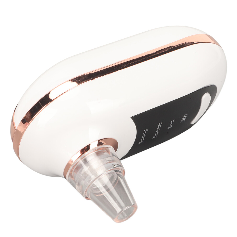Electric Blackhead Removal Machine 3 Strength Deep Cleansing Skin Pores Vacuum Cleaner White