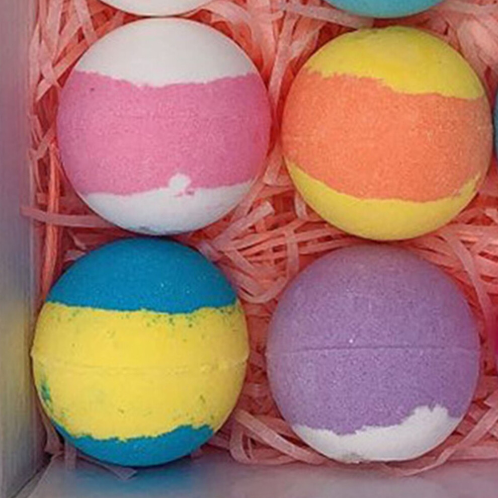 12 Pcs Bubble Bath Ball Set Moisturizing Rich Foaming Pleasant Aroma Shower Ball 5.4cm Diameter
