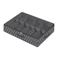 Verstellbarer, klappbarer Unterbett-Stauraumbehälter Schwarz, 530 g
