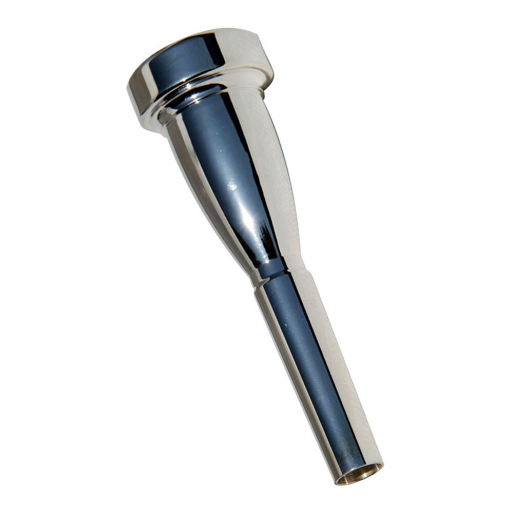 Silver Color Trumpet Mouthpiece Pure Full Copper Silver Plating Trumpet Mouthpiece Replacement for Bach 1.5C